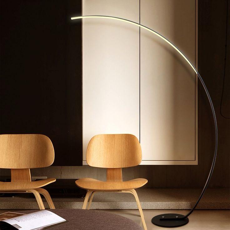 Infinity Curve: Modern RGBW LED Floor Lamp