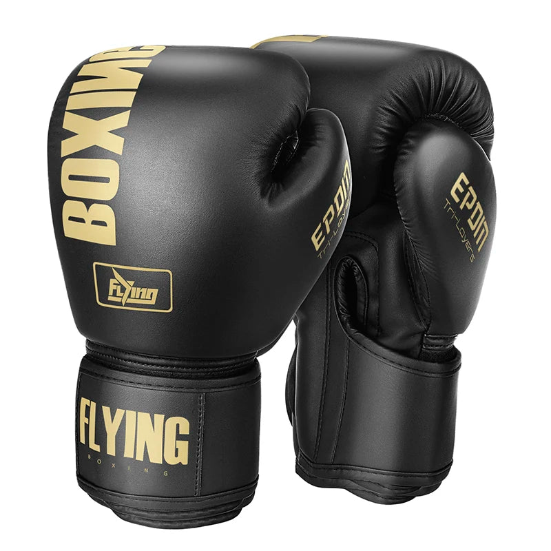 Premium PU Leather Boxing Gloves | 10-16oz Muay Thai & MMA Training Gloves for Men & Women