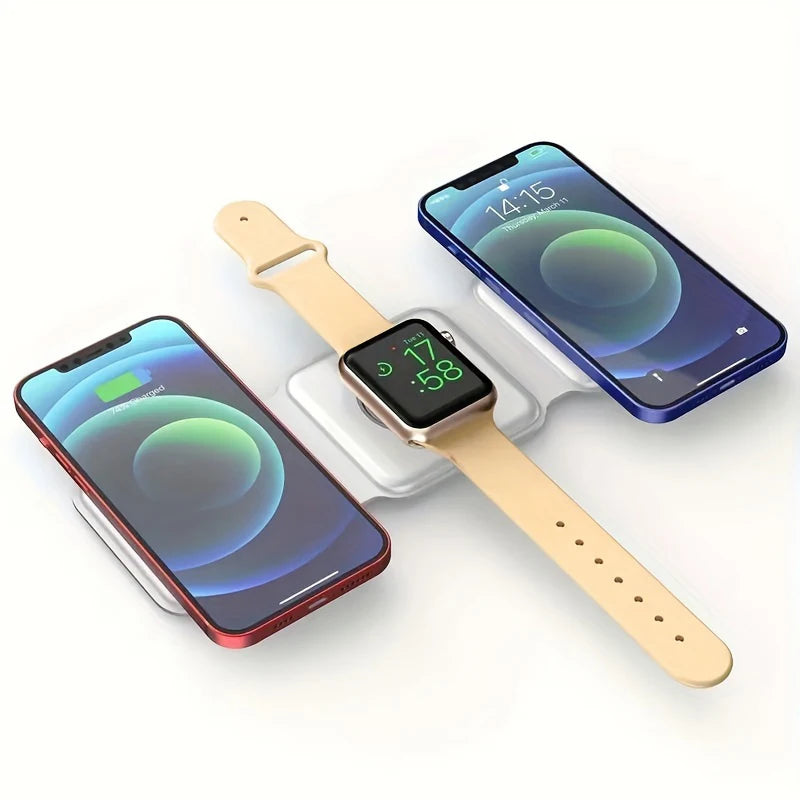 3 in 1 Magnetic Wireless Charger Stand 