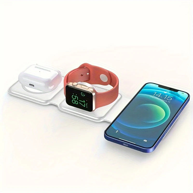 3 in 1 Magnetic Wireless Charger Stand 