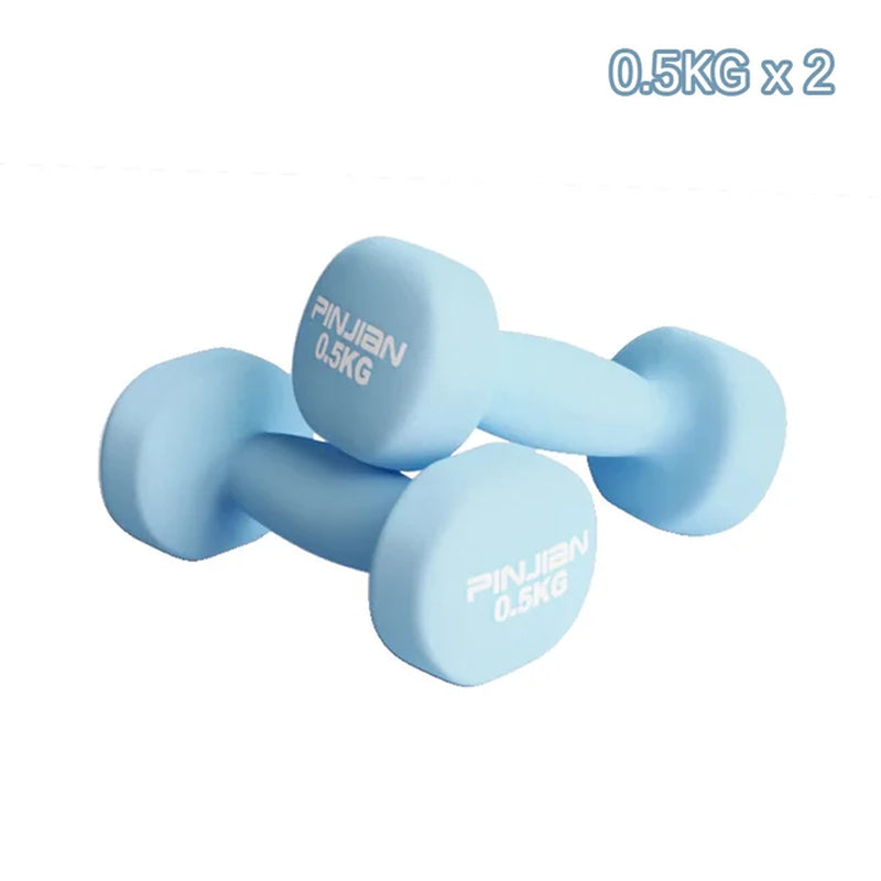 2Pcs Dumbbell Fitness Equipment Stable Durable Dumbbell 0.5Kg Weight Bodybuilding Training at Home for Women Fitness Equipment