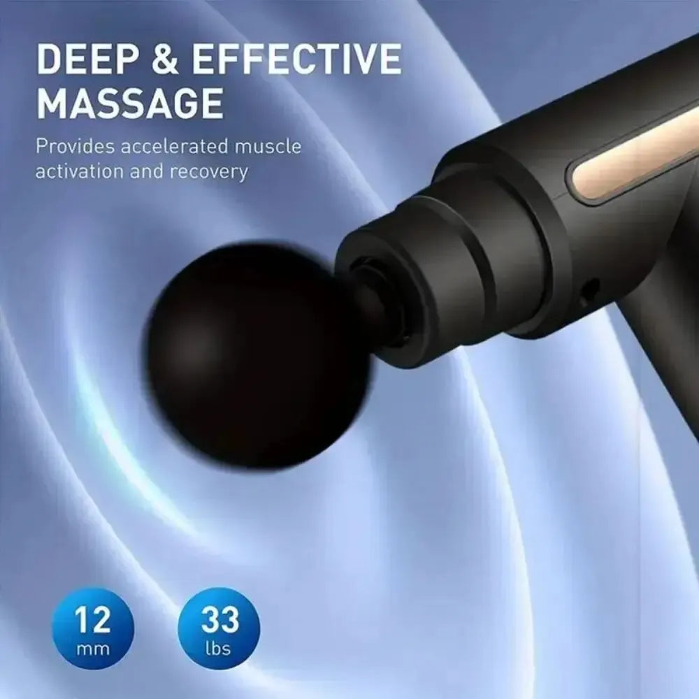 Portable Deep Tissue Muscle Massage Gun – Handheld Percussion Massager for Full-Body Pain Relief & Relaxation