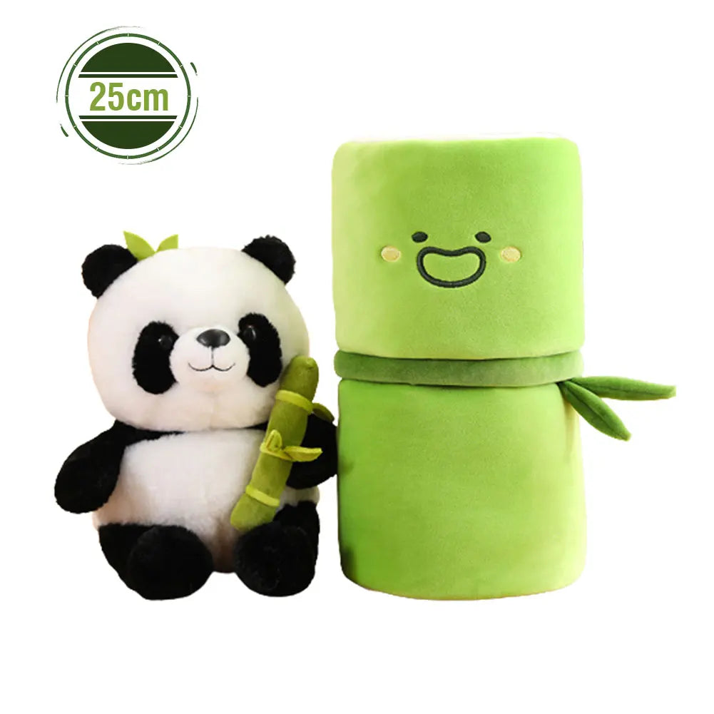 Reversible Bamboo Panda Plush Toy – Adorable Stuffed Animal for Kids & Decor