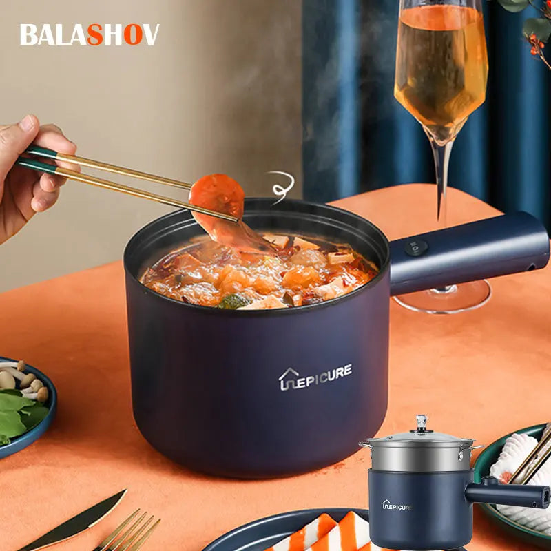 Multifunction Cooker 1.8L Household Single/Double Layer Hot Pot Electric Rice Cooker Student Dormitory Mini Non-Stick Pan Pots