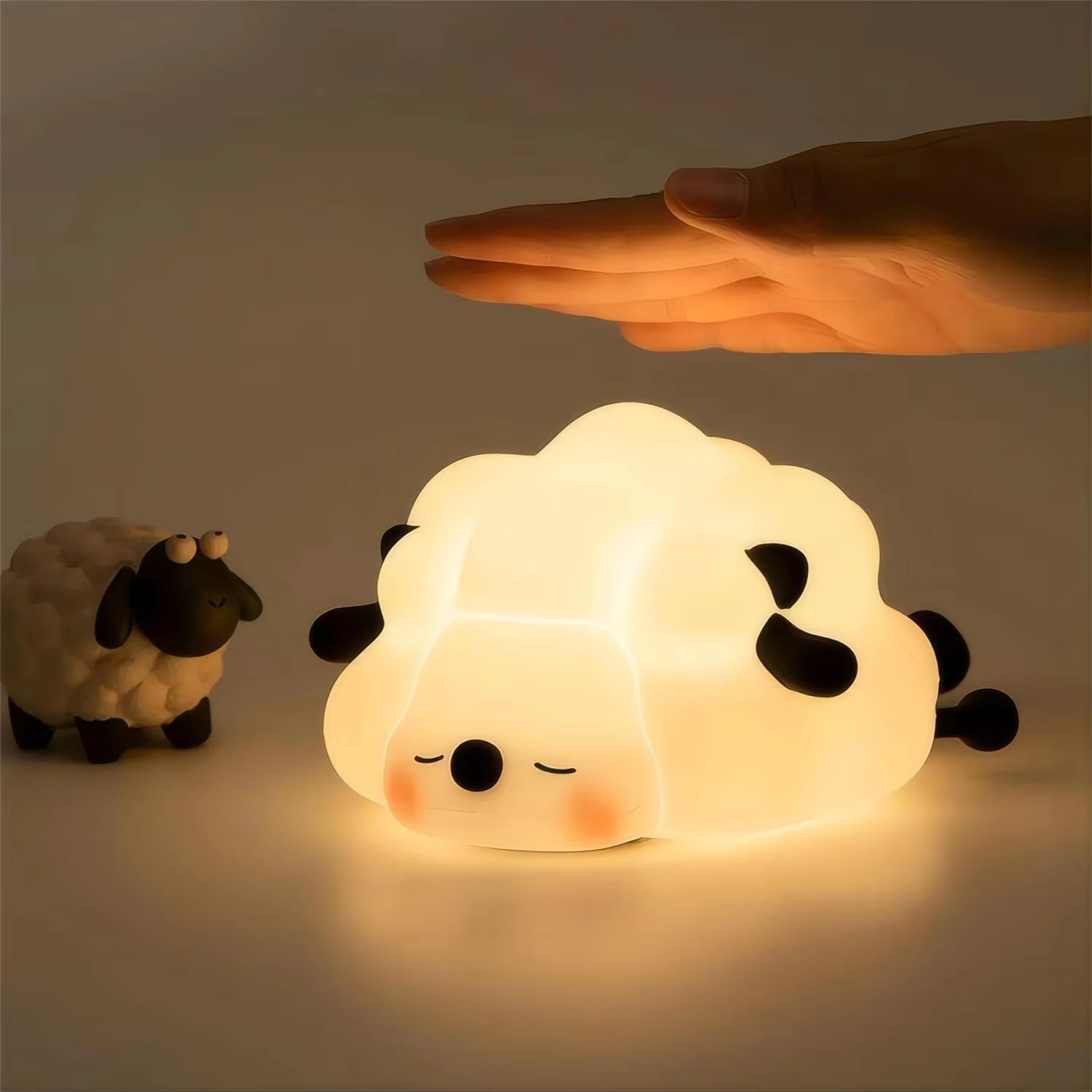 Adorable LED Night Light - Panda, Sheep, Rabbit Silicone Lamp for Kids & Bedroom Decor